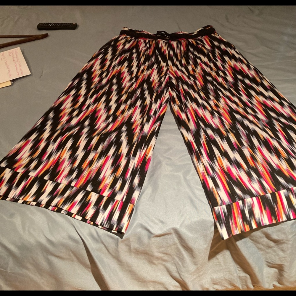 New York Collection Palozzo Colorful Pants.